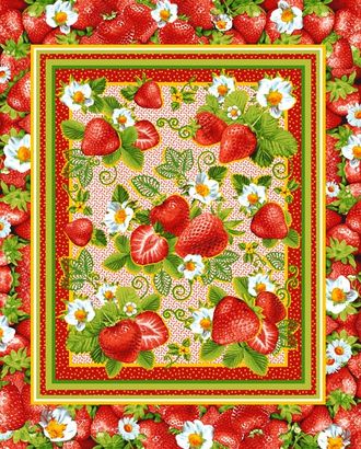 Клубника полот. ваф. грунт 50*60. арт. ТЕКСД-2273-1-ТЕКСД0002273 Клубника полот. ваф. грунт 50*60. арт. ТЕКСД-2273-1-ТЕКСД0002273