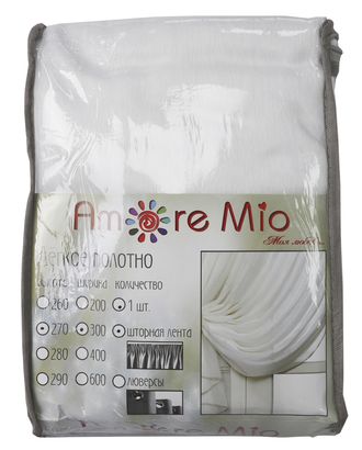 Штора Тюль Amore Mio Однотонный кристалон RR 01 ut 3,0*2,7 1 шт. Белый арт. ТКТЛ-832-1-ТКТЛ0016417 Штора Тюль Amore Mio Однотонный кристалон RR 01 ut 3,0*2,7 1 шт. Белый арт. ТКТЛ-832-1-ТКТЛ0016417