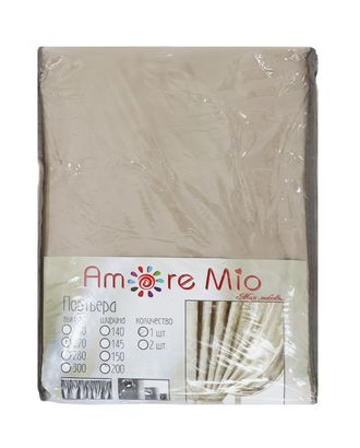 Штора Портьера Amore Mio Бархат RR T66-65 2,0*2,7 1 шт. Бежевый арт. ТКТЛ-299-1-ТКТЛ0018644 Штора Портьера Amore Mio Бархат RR T66-65 2,0*2,7 1 шт. Бежевый арт. ТКТЛ-299-1-ТКТЛ0018644