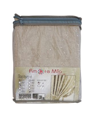 Штора Портьера Amore Mio Лен однотонный RR 2014-28 2,0*2,7 1 шт. Бежевый арт. ТКТЛ-371-1-ТКТЛ0020621 Штора Портьера Amore Mio Лен однотонный RR 2014-28 2,0*2,7 1 шт. Бежевый арт. ТКТЛ-371-1-ТКТЛ0020621