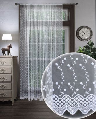Штора Тюль Amore Mio Вышивка Classic RR 908297-w 3,0*2,7 1 шт. Белый арт. ТКТЛ-460-1-ТКТЛ0005600 Штора Тюль Amore Mio Вышивка Classic RR 908297-w 3,0*2,7 1 шт. Белый арт. ТКТЛ-460-1-ТКТЛ0005600