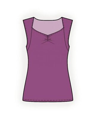 Выкройка: трикотажный топ арт. ВКК-1647-1-ЛК0004158 Выкройка: трикотажный топ арт. ВКК-1647-1-ЛК0004158