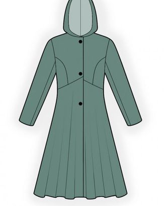 Выкройка: пальто с завышенной талией арт. ВКК-907-1-ЛК0004497 Выкройка: пальто с завышенной талией арт. ВКК-907-1-ЛК0004497