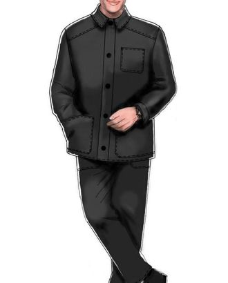 Выкройка: костюм х\б мужской (брюки) арт. ВКК-1225-1-ЛК0006086 Выкройка: костюм х\б мужской (брюки) арт. ВКК-1225-1-ЛК0006086