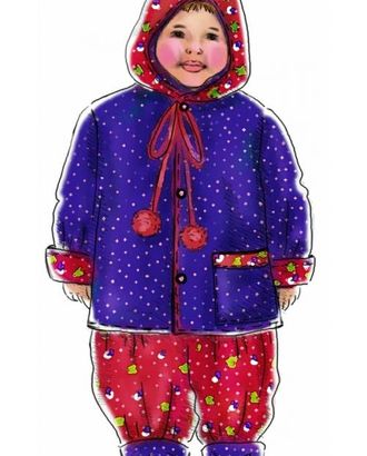 Выкройка: курточка с капюшоном-колпаком арт. ВКК-1803-1-ЛК0007016 Выкройка: курточка с капюшоном-колпаком арт. ВКК-1803-1-ЛК0007016