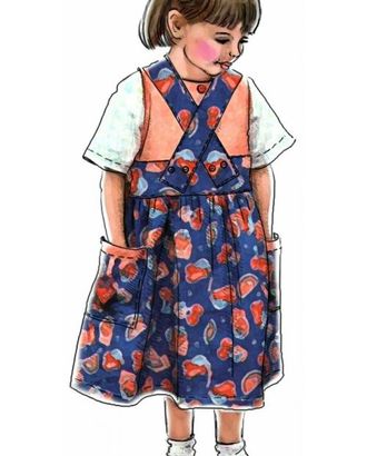 Выкройка: сарафан с карманами арт. ВКК-1496-1-ЛК0007032 Выкройка: сарафан с карманами арт. ВКК-1496-1-ЛК0007032
