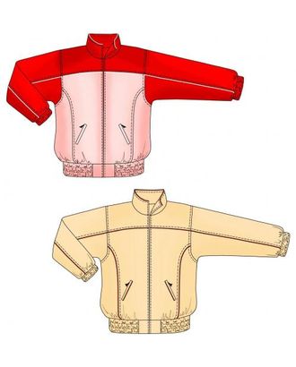 Выкройка: спортивная куртка с кокеткой арт. ВКК-1860-1-ЛК0007148 Выкройка: спортивная куртка с кокеткой арт. ВКК-1860-1-ЛК0007148
