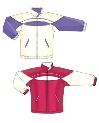 Выкройка: спортивная куртка с круглой кокеткой арт. ВКК-1352-1-ЛК0007150 Выкройка: спортивная куртка с круглой кокеткой арт. ВКК-1352-1-ЛК0007150