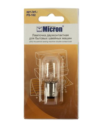 Купить Micron: швейная фурнитура "Micron" PS-102 Лампочка в блистере 50 мм овальная арт. ГММ-107996-1-ГММ019734041472 оптом в Гомеле
