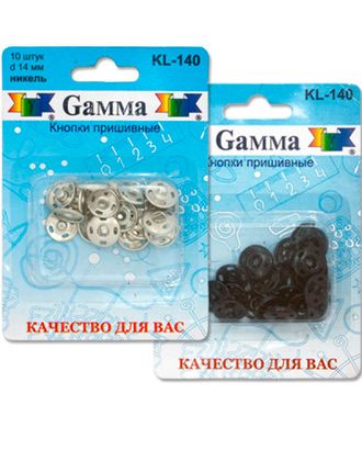 Купить Gamma: кнопки Кнопка пришивная KL-140 металл d 14 мм 10 шт. СК/Распродажа черный арт. ГММ-108812-1-ГММ075567585014 оптом в Гомеле