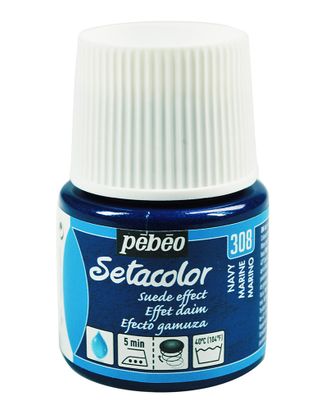 Купить Художественные Контуры "PEBEO" Краска для темных и светлых тканей с эффектом замши Setacolor 45 мл 295308 синий арт. ГММ-10661-2-ГММ0036999 оптом в Бресте