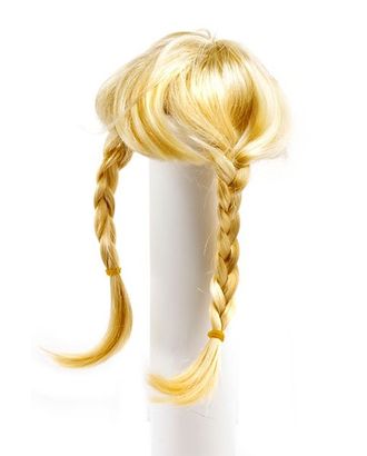 Купить Волосы для кукол П80 (косички) цв.блондин арт. МГ-90771-1-МГ0811446 оптом в Усть-Каменогорске