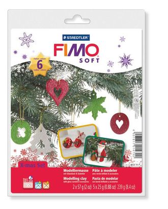 Купить FIMO Soft набор для создания декораций "Рождество" 11 P арт. МГ-19103-1-МГ0179246 оптом в Гомеле