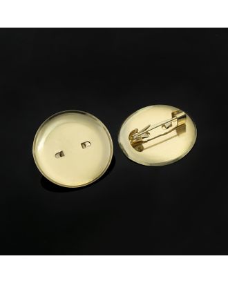 Купить Булавка для броши с круглым основанием СМ-367, (набор 5шт) 30 мм, цвет золото арт. СМЛ-24180-2-СМЛ1155658 оптом в Новочеркасске