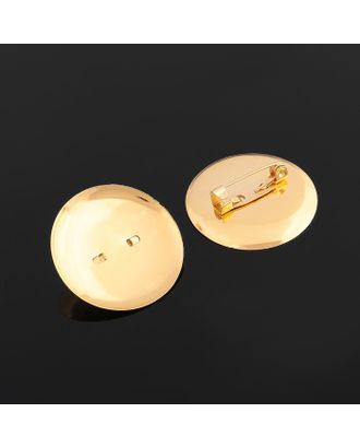 Купить Булавка для броши с круглым основанием СМ-367, (набор 5шт) 30 мм, цвет золото арт. СМЛ-24180-1-СМЛ3281467 оптом в Новочеркасске