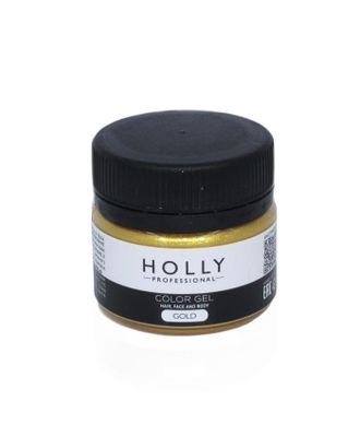 Купить Декоративный гель для волос, лица и тела COLOR GEL Holly Professional, Gold, 20 мл арт. СМЛ-160662-1-СМЛ0007138942 оптом в Гомеле