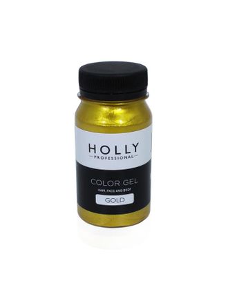 Купить Декоративный гель для волос, лица и тела COLOR GEL Holly Professional, Gold, 100 мл арт. СМЛ-160664-1-СМЛ0007138944 оптом в Гомеле
