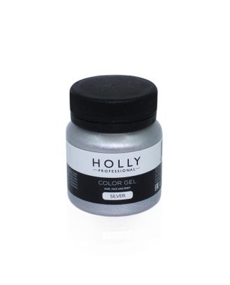 Купить Декоративный гель для волос, лица и тела COLOR GEL Holly Professional, Silver, 50 мл арт. СМЛ-160675-1-СМЛ0007138955 оптом в Гомеле