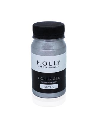 Купить Декоративный гель для волос, лица и тела COLOR GEL Holly Professional, Silver, 100 мл арт. СМЛ-160676-1-СМЛ0007138956 оптом в Гомеле